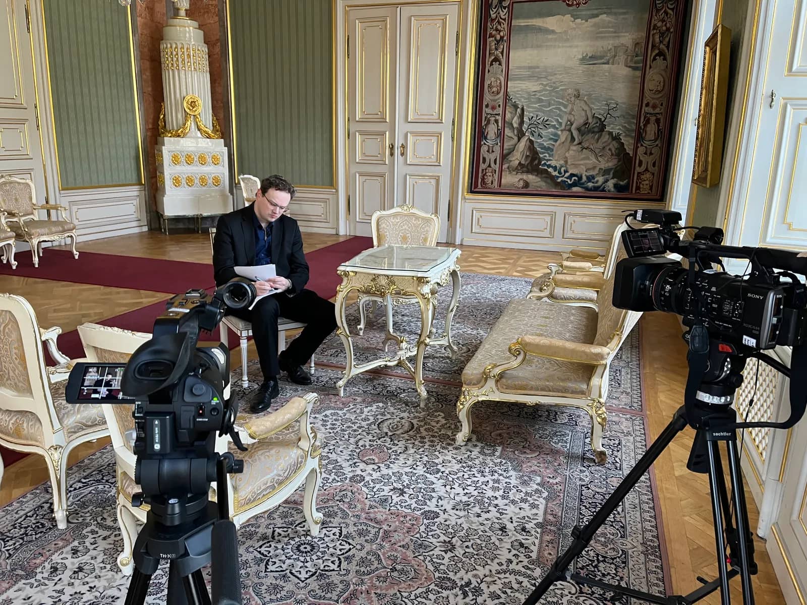 Zábery z výroby filmu Dr. Meď